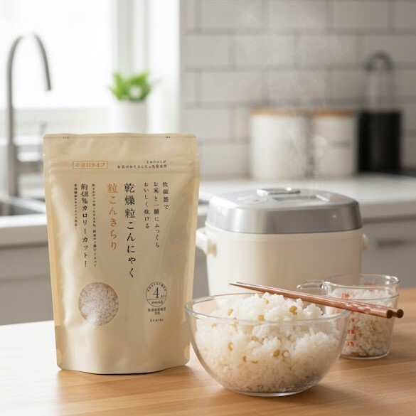 日本 TRETES 低卡 乾燥 蒟蒻米 60gx4袋 240g