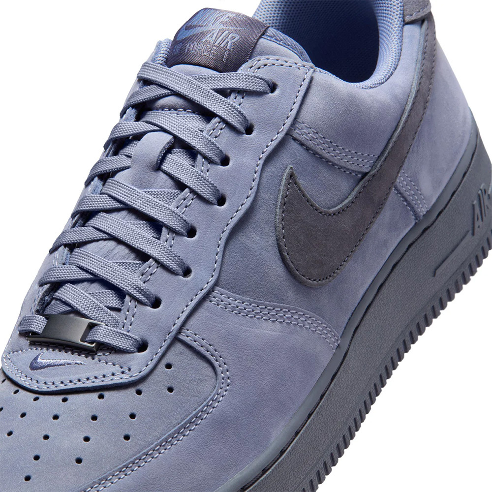 Nike Air Force 1 Low Premium QS 灰藍 復古 皮革 休閒鞋 男鞋 IO9555-400
