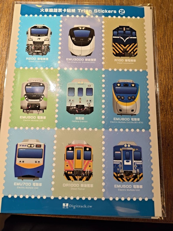 Digitrack 火車臉譜票卡貼紙-2