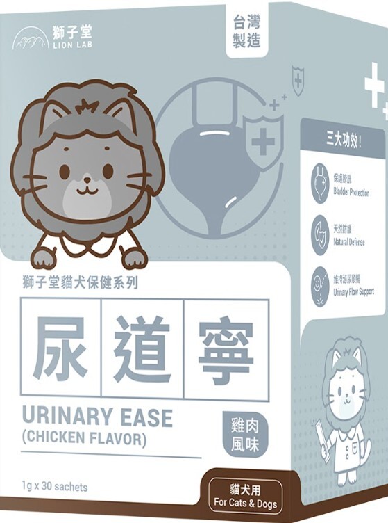 獅子堂 貓犬保健系列-尿道寧．1gx30pac