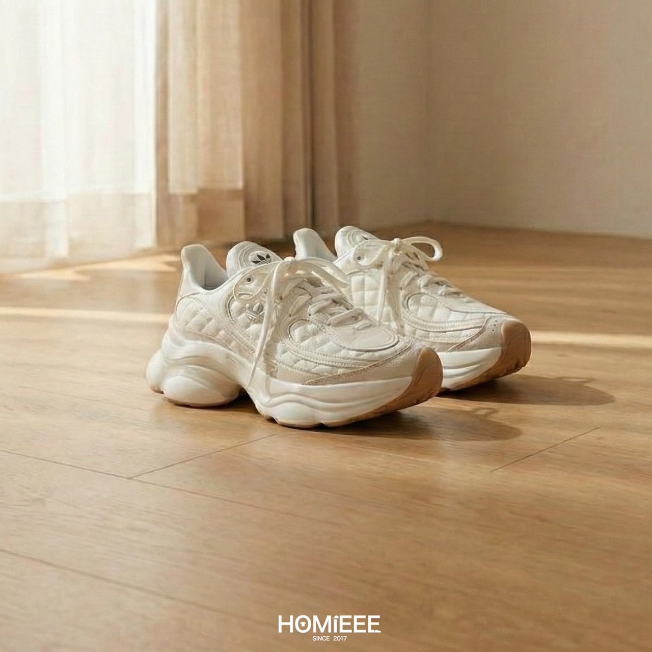 Adidas Originals Ozvenuz 厚底鞋 增高 奶油白 女鞋 [HQ2643]