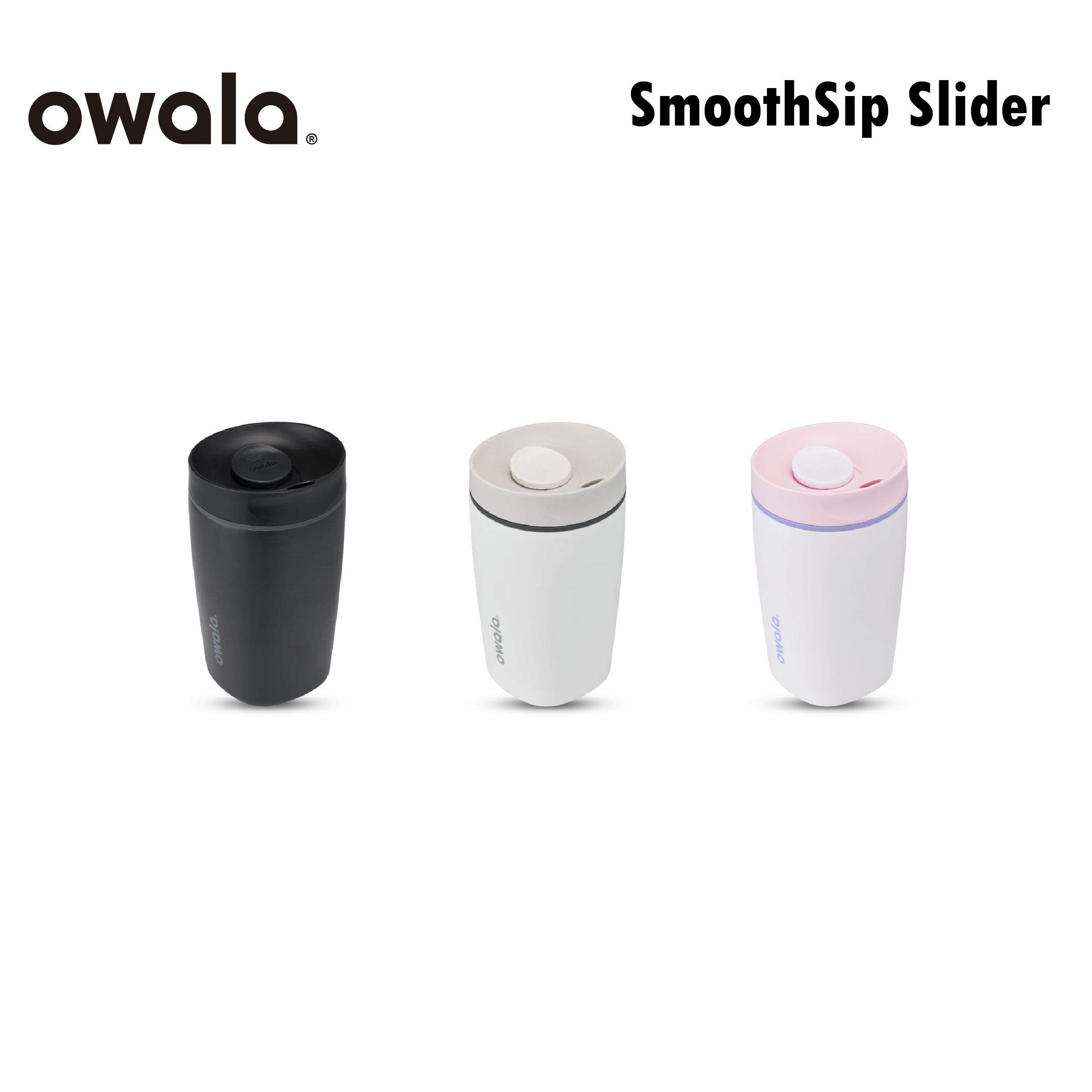 Owala® SmoothSip Slider 不鏽鋼咖啡杯 360ml