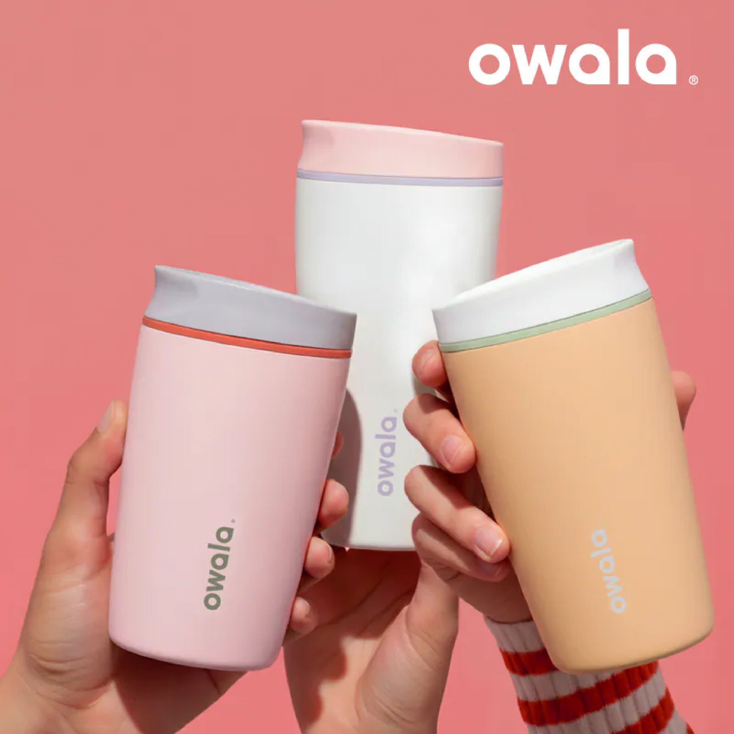 Owala® SmoothSip Slider 不鏽鋼咖啡杯 360ml