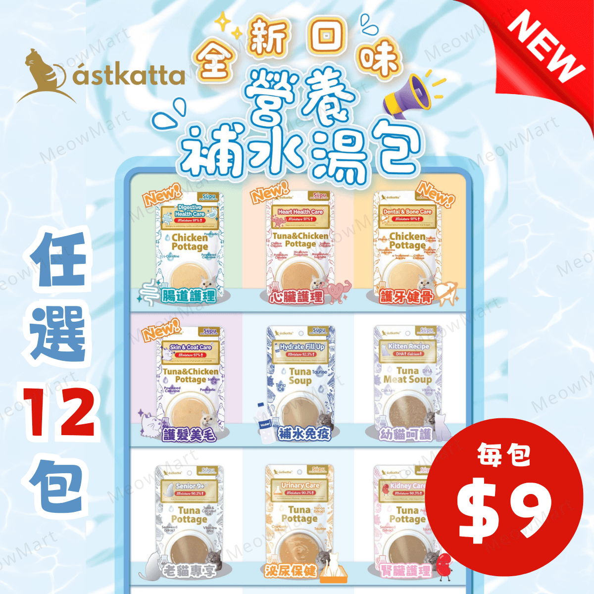 【任選12包】Astkatta 營養補水濃湯包 40g (平均$9)