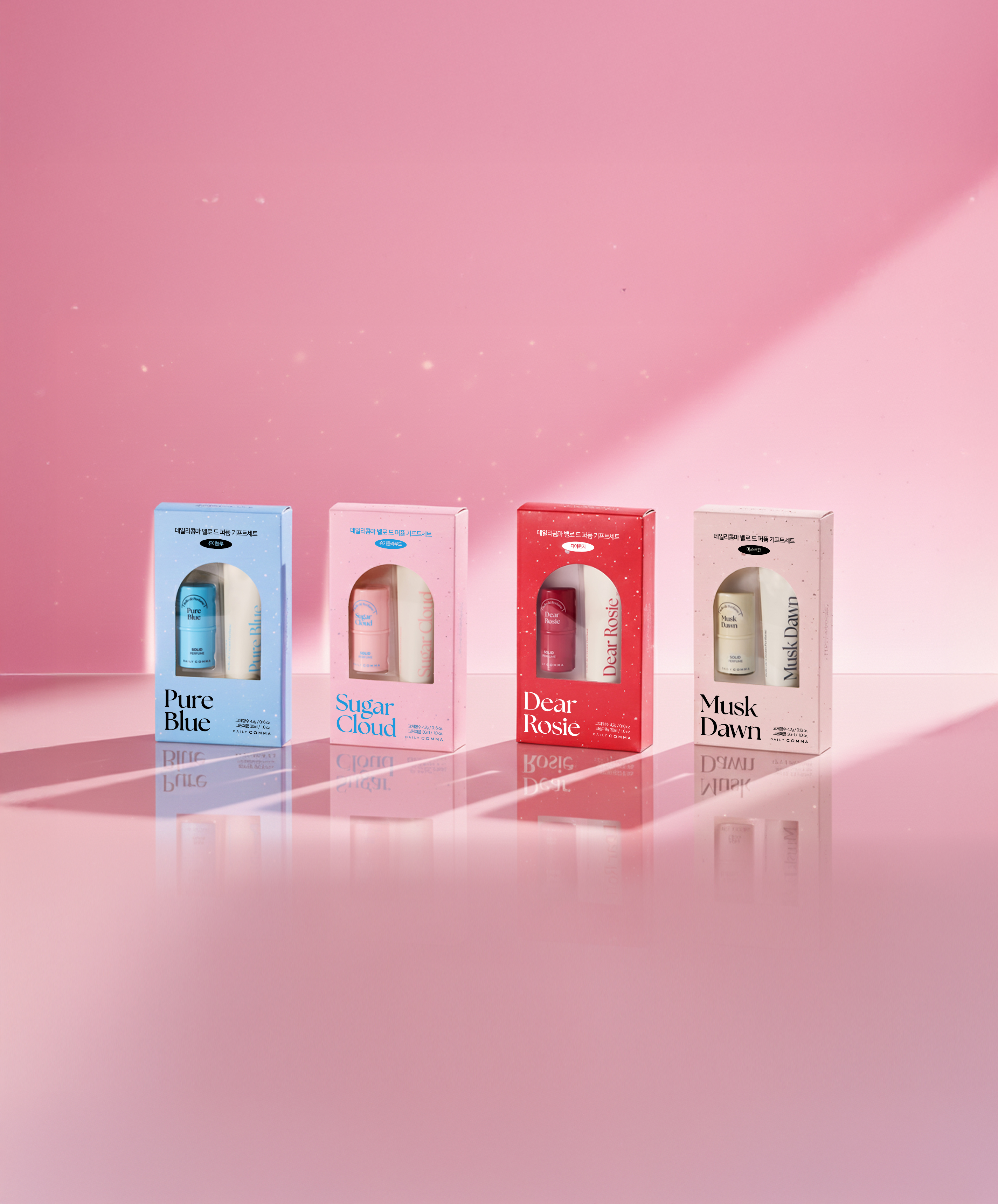 Daily Comma Bello de Perfume Gift Set (Solid Perfume 4.7g + Cream Perfume 30ml)