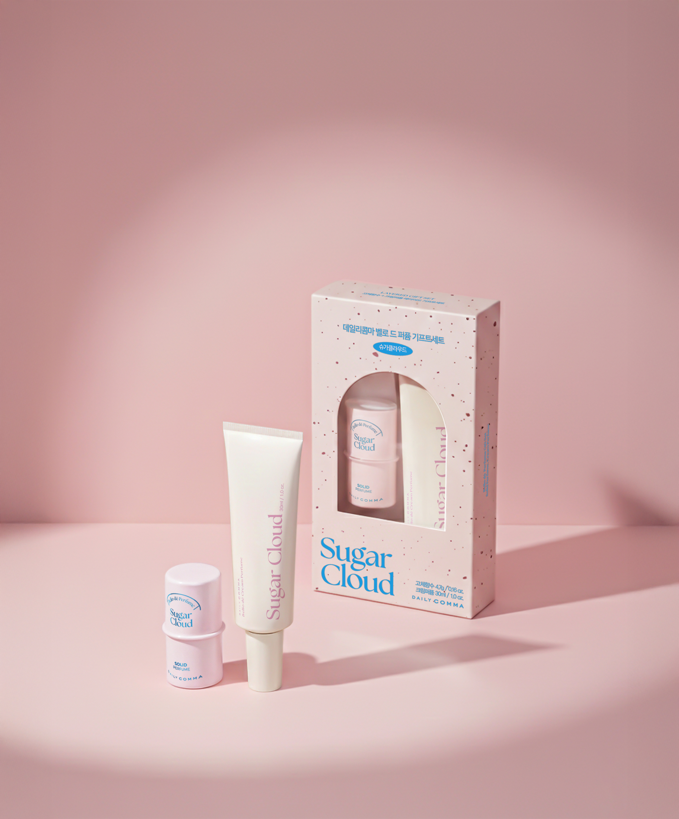 Daily Comma Bello de Perfume Gift Set (Solid Perfume 4.7g + Cream Perfume 30ml)