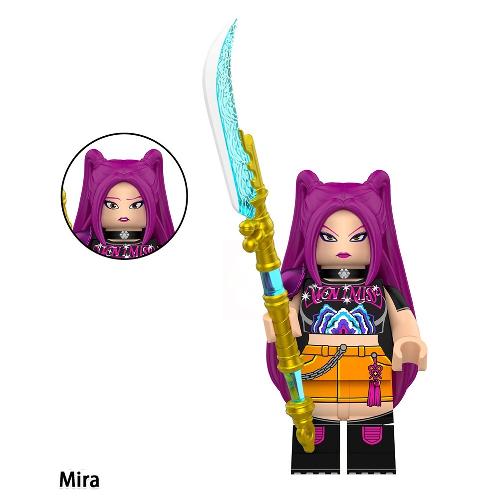 KPop Demon Hunters Mira Custom Minifigures Fit Lego WM6228 WM3082