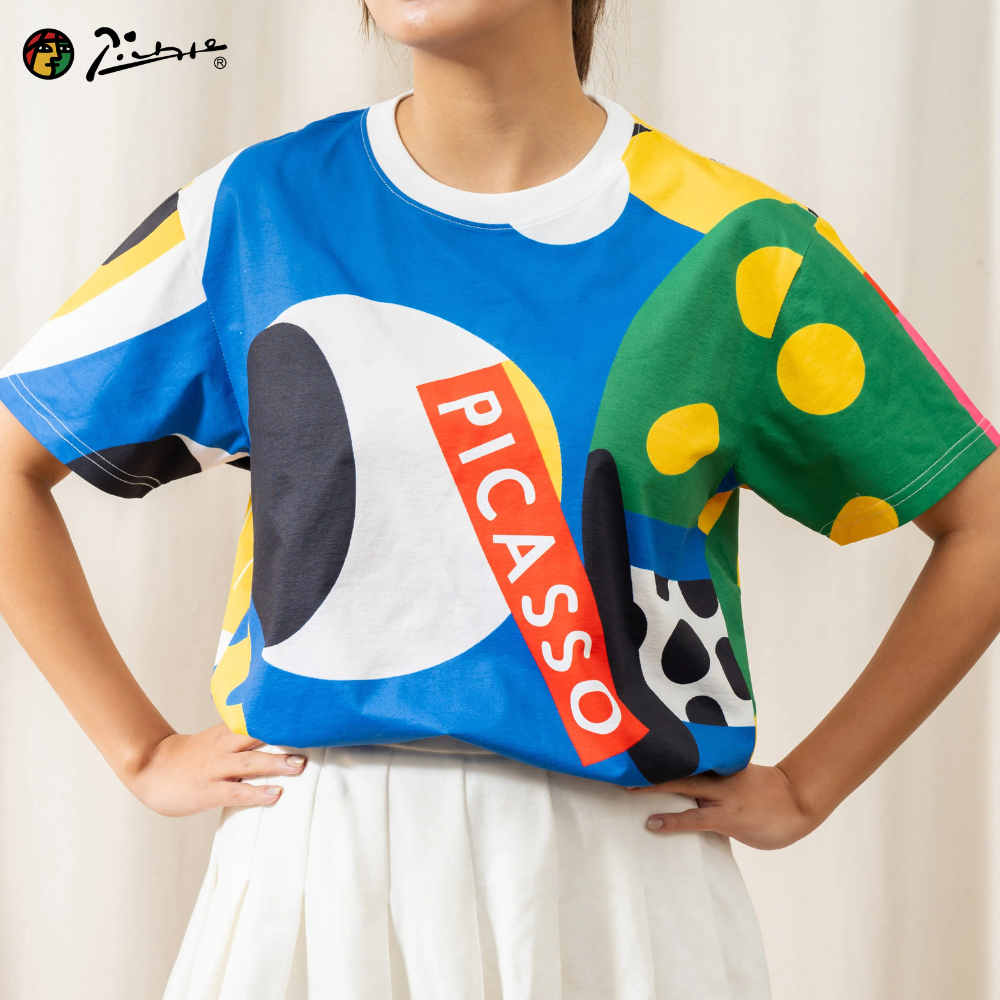 永恆畢卡索藝術T恤｜《她的藍色心事》滿版