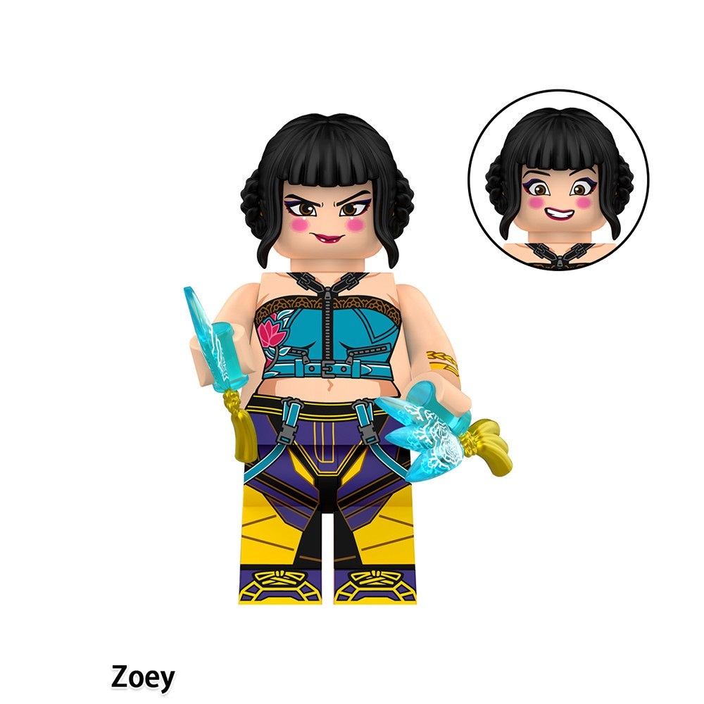KPop Demon Hunters Zoey Custom Minifigures Fit Lego WM6228 WM3084