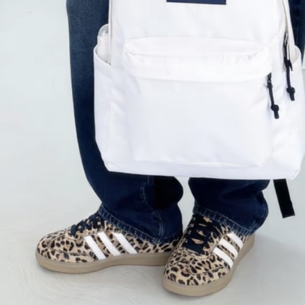 ADIDAS SAMBA OG W 豹紋 米白 復古 休閒鞋 情侶鞋 KI6674