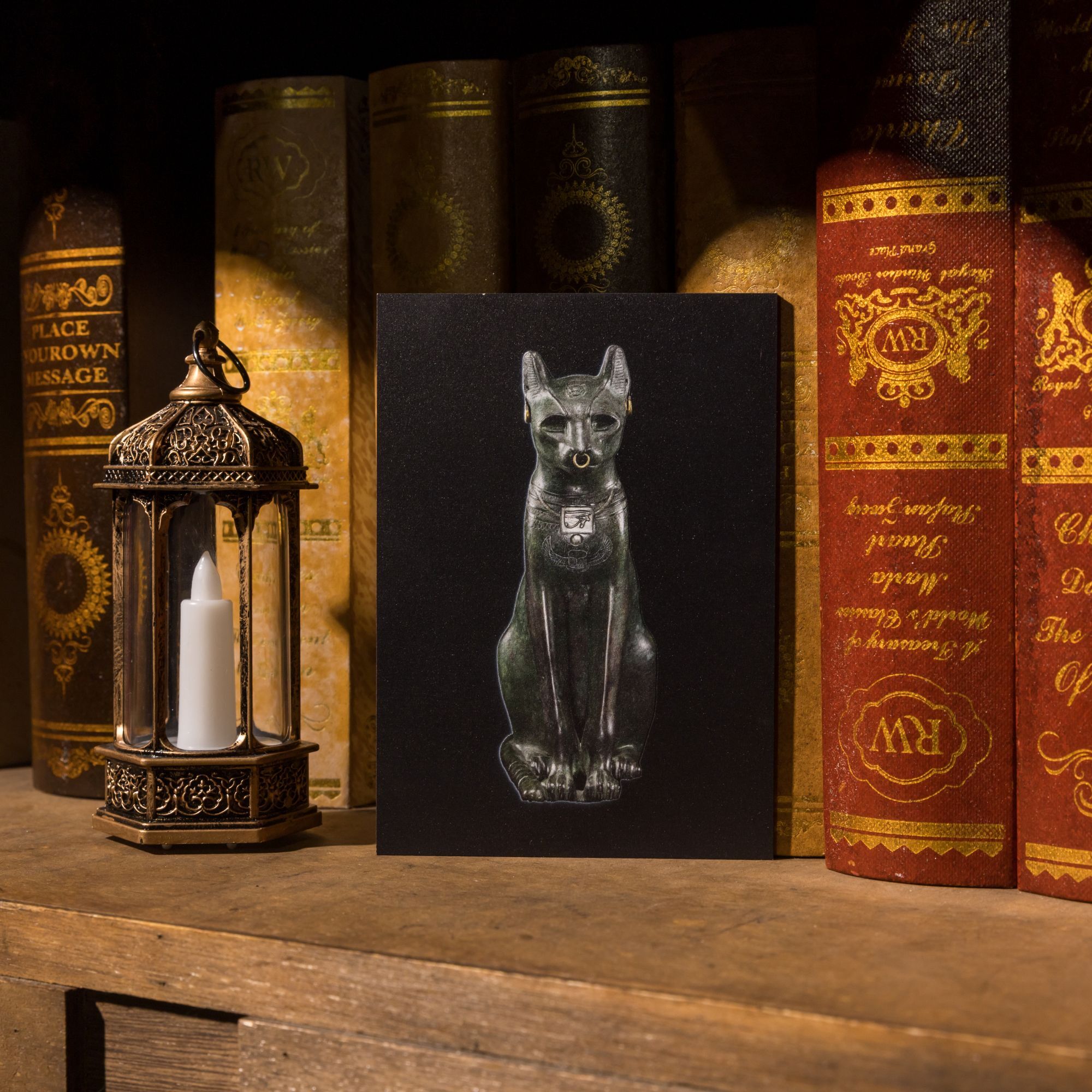 世界古文明 木質明信片｜安德森貓