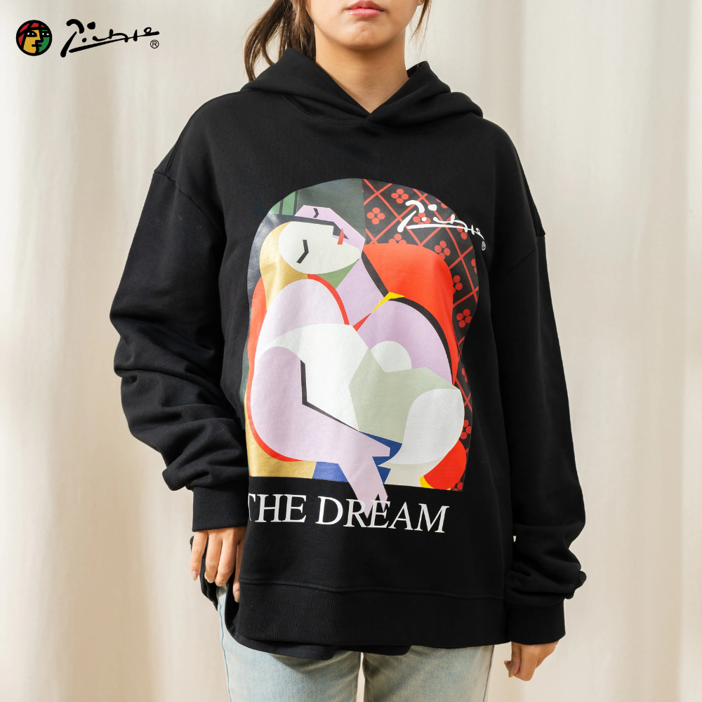 永恆畢卡索藝術厚磅帽T｜《夢》黑