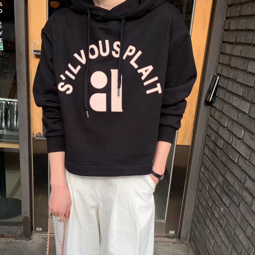 幾何圖形B字母連帽衛衣大學TEE-F / 2色