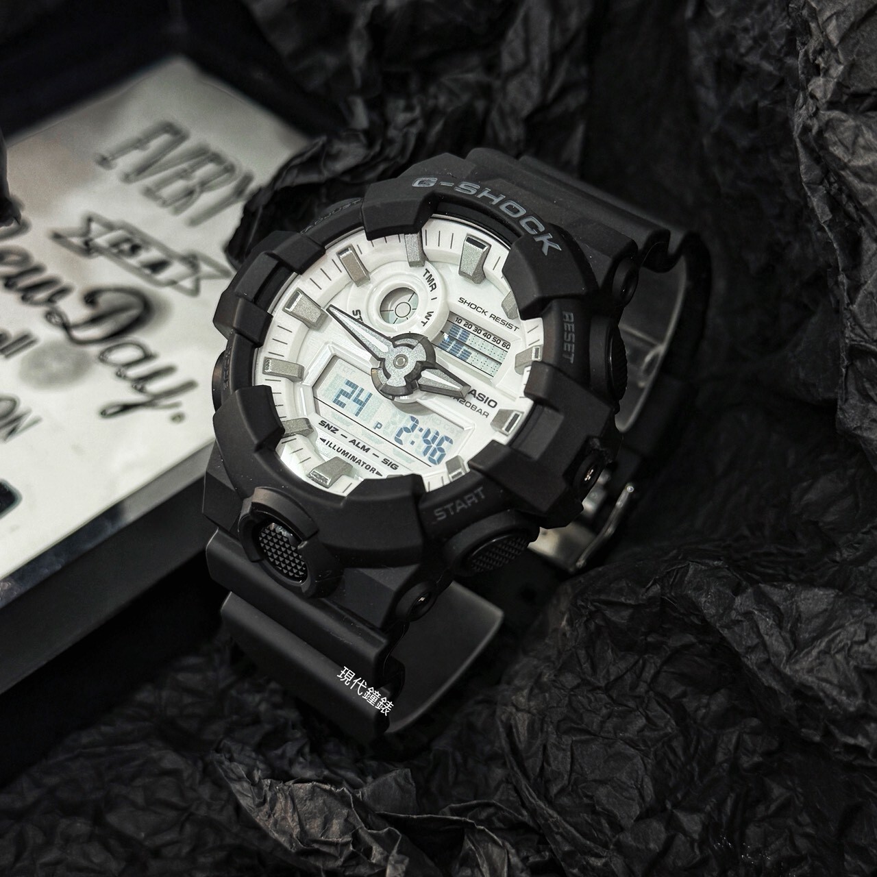 【G-SHOCK】絕對強悍雙顯運動錶GA-700WD-1A 53.4mm 現代鐘錶