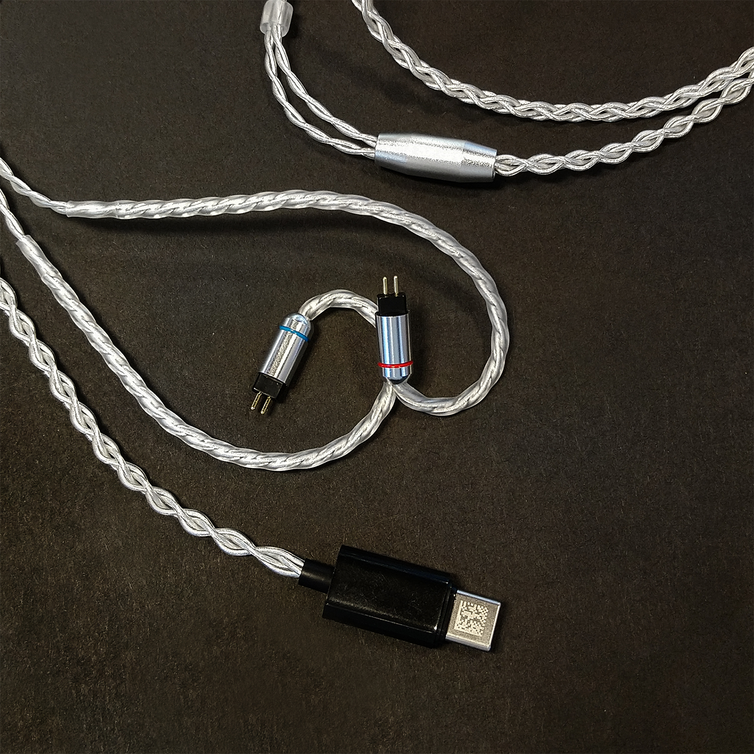 Reddle Audio – VIRGO -進階耳機升級線,連解碼耳擴 | Type-C, Lightning | 銅鍍銀4絞 | 可選購 Type-C 有咪版本