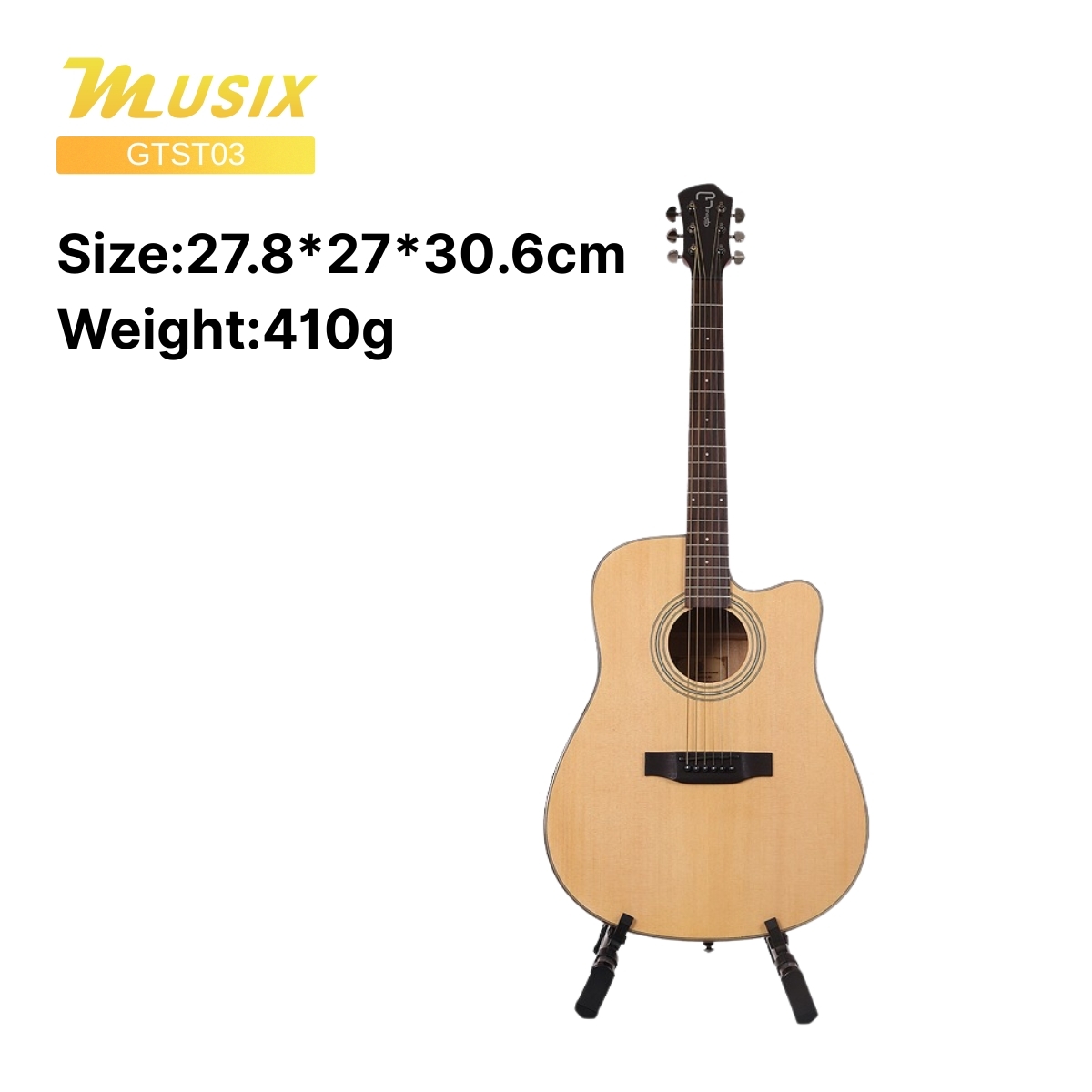 MUSIX GTST03 折疊便擕式 結他/電結他結他架(黑)