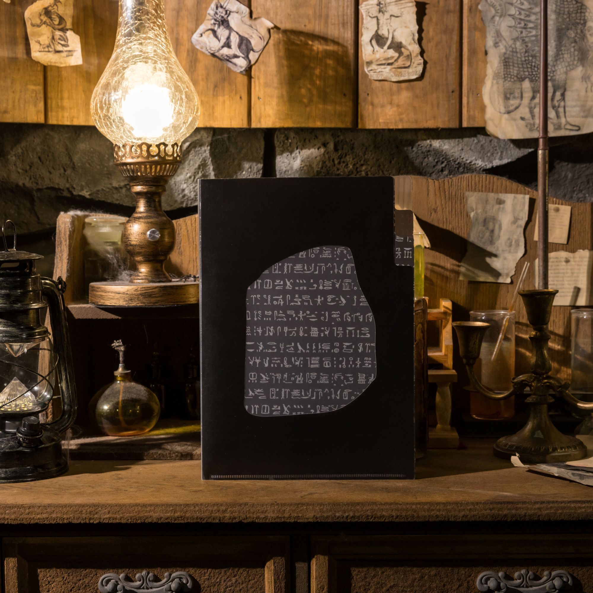 世界古文明 三層L夾｜羅賽塔石碑