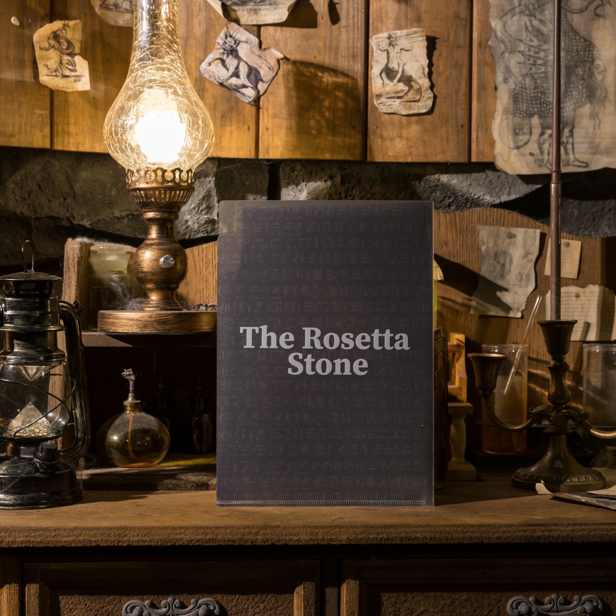 世界古文明 三層L夾｜羅賽塔石碑