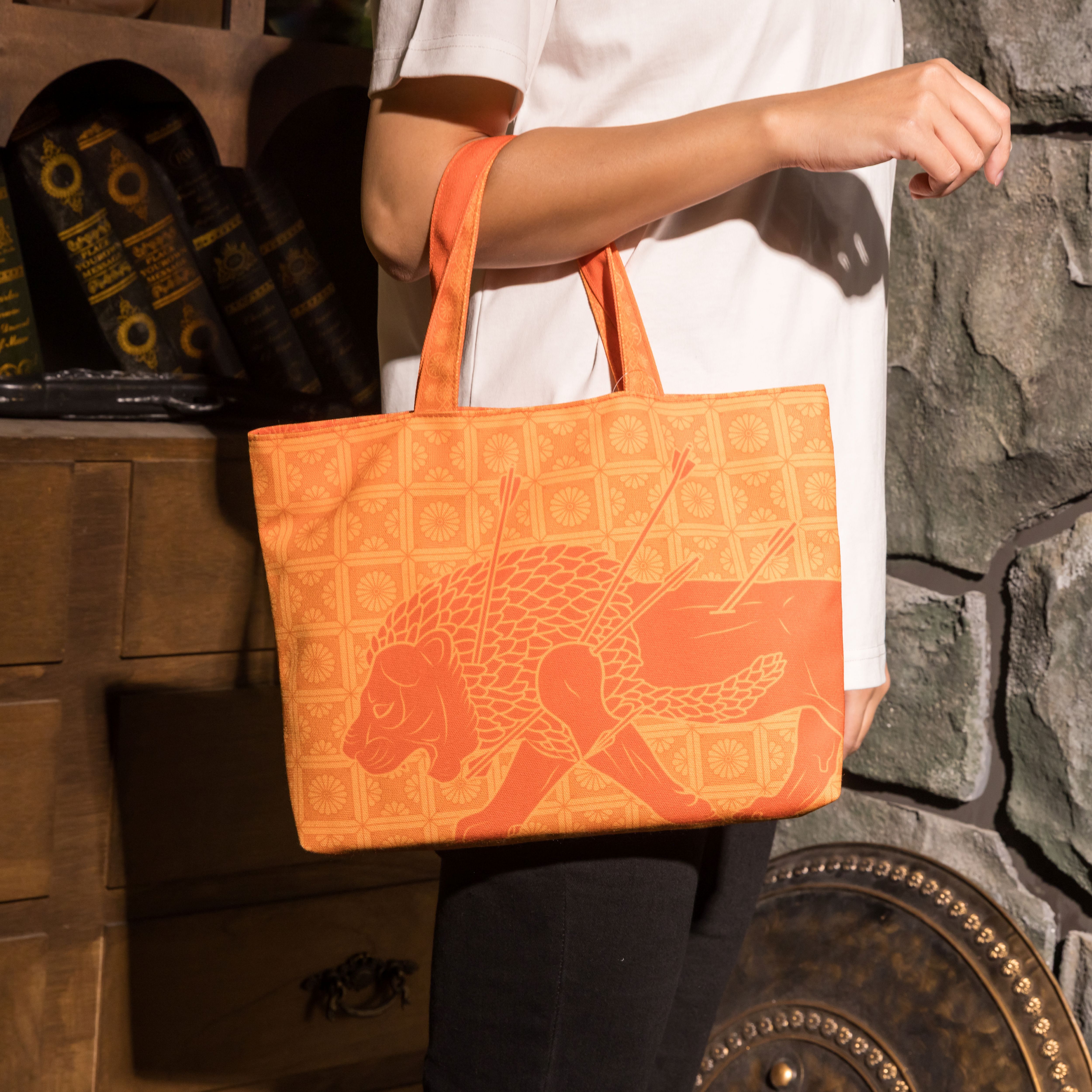 世界古文明小提袋｜獵獅浮雕