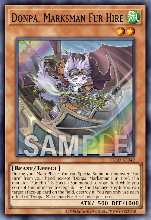 CR10-AE042 (SR)Donpa, Marksman Fur Hire(空牙團的擊手 冬帕)