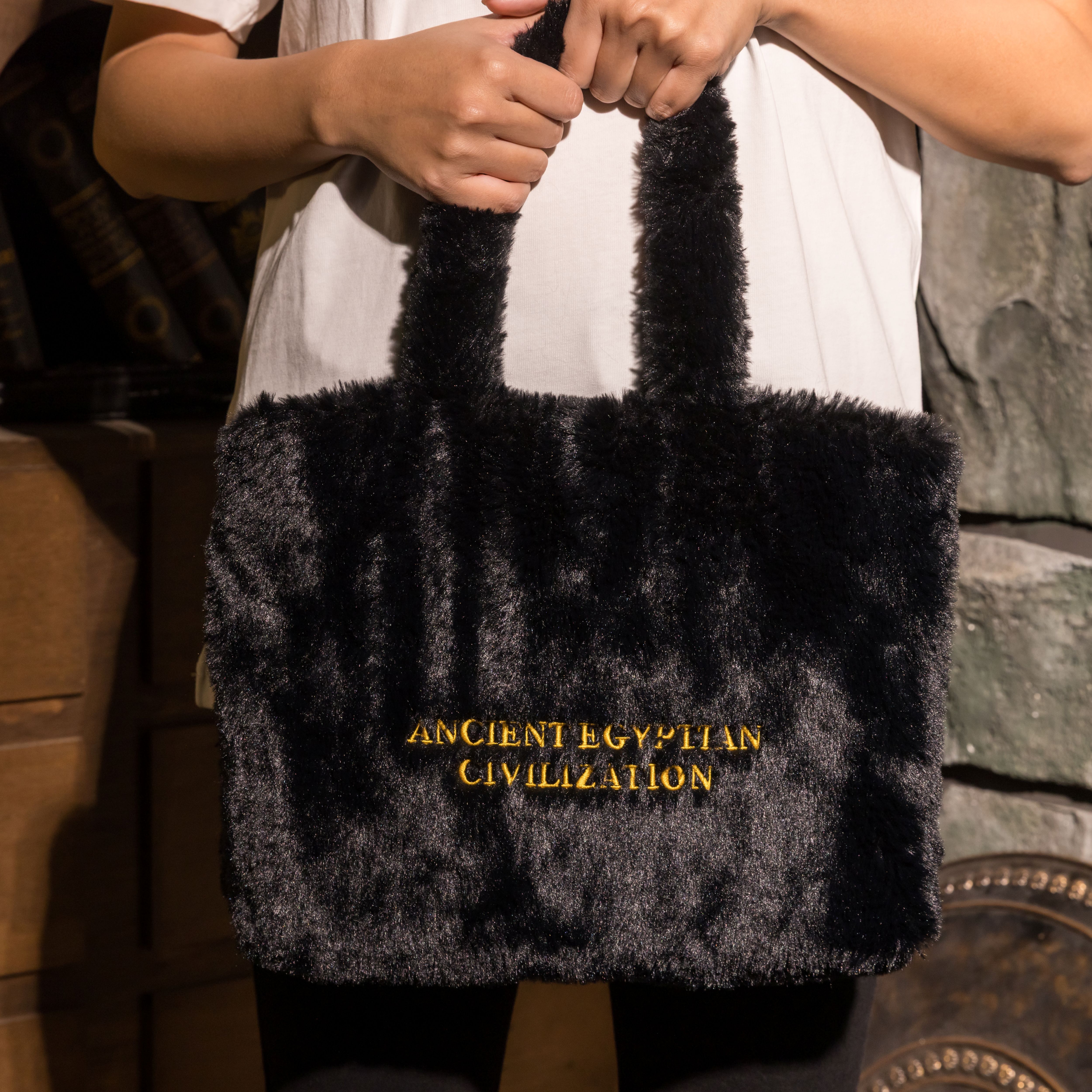 世界古文明絨毛小提袋｜安德森貓