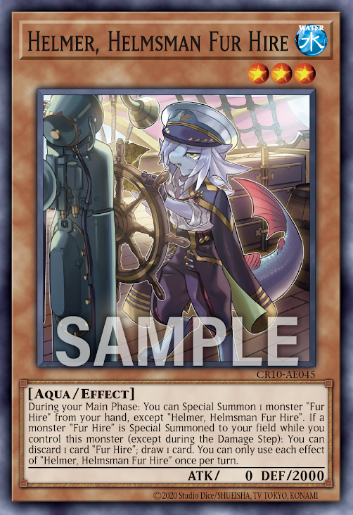 CR10-AE045 Helmer, Helmsman Fur Hire(空牙團的舵手 赫爾默)