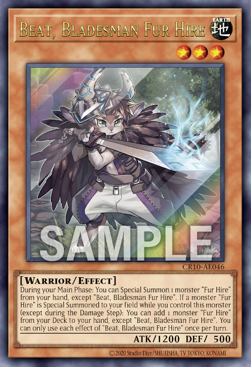 CR10-AE046 (UR)Beat, Bladesman Fur Hire(空牙團的劍士 彼特)
