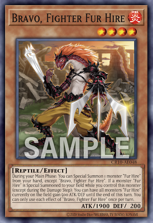 CR10-AE048 Bravo, Fighter Fur Hire(空牙團的鬥士 布雷弗)