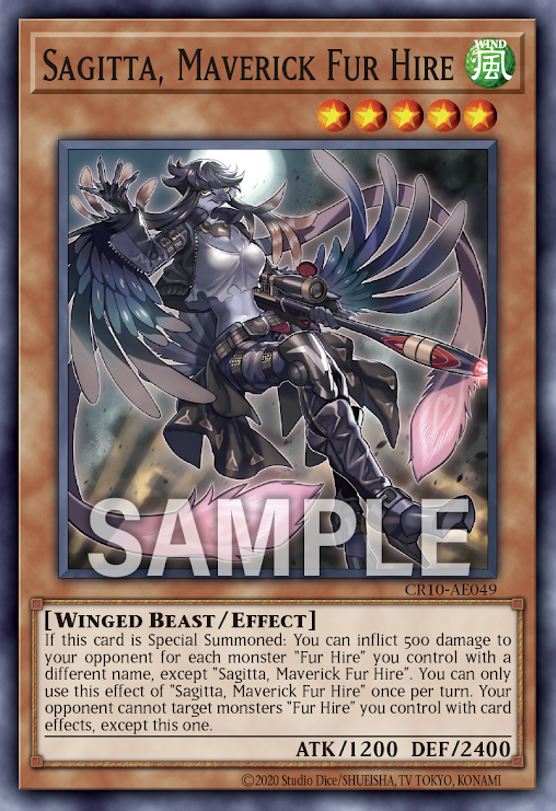 CR10-AE049 Sagitta, Maverick Fur Hire(空牙團的孤高 薩基塔)