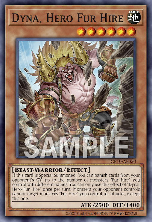 CR10-AE050 Dyna, Hero Fur Hire(空牙團的豪傑 戴納)