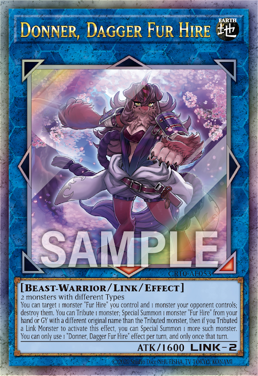 CR10-AE053 (UTR)Donner, Dagger Fur Hire(空牙團的懷劍 唐娜)