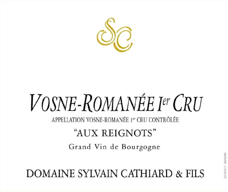 Sylvain Cathiard Vosne Romanee 1er Cru Aux Reignots 2014 (BH93)