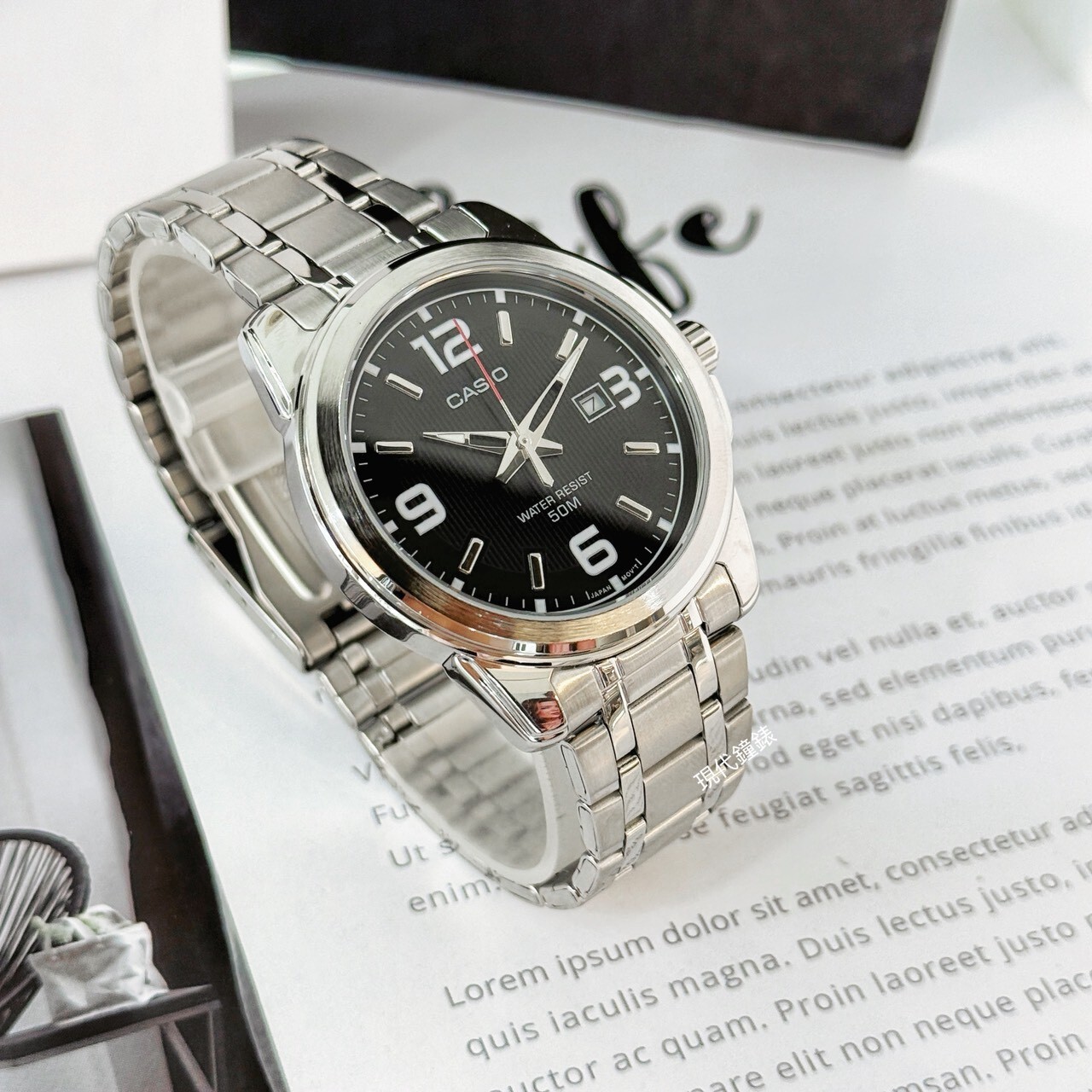 【CASIO 卡西歐】清晰數字大錶徑腕錶MTP-1314D-1A 44.9mm 現代鐘錶