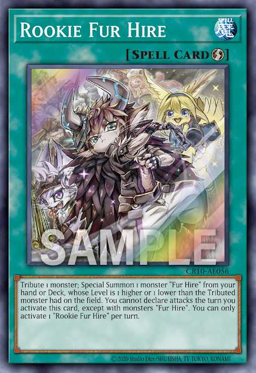 CR10-AE056 (SR)Rookie Fur Hire(新風的空牙團)