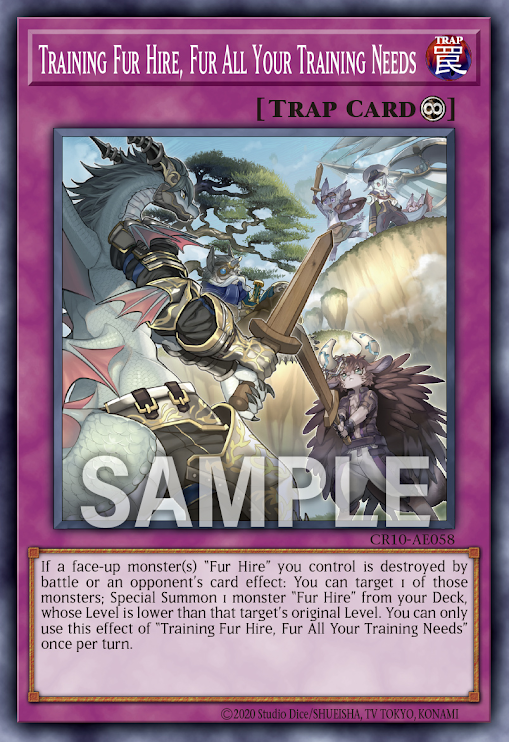 CR10-AE058 Training Fur Hire, Fur All Your Training Needs(空牙團的修鍊)