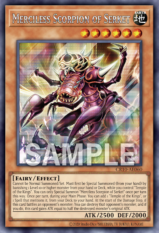 CR10-AE060 (SER)Merciless Scorpion of Serket(守護獸 瑟爾肯特)