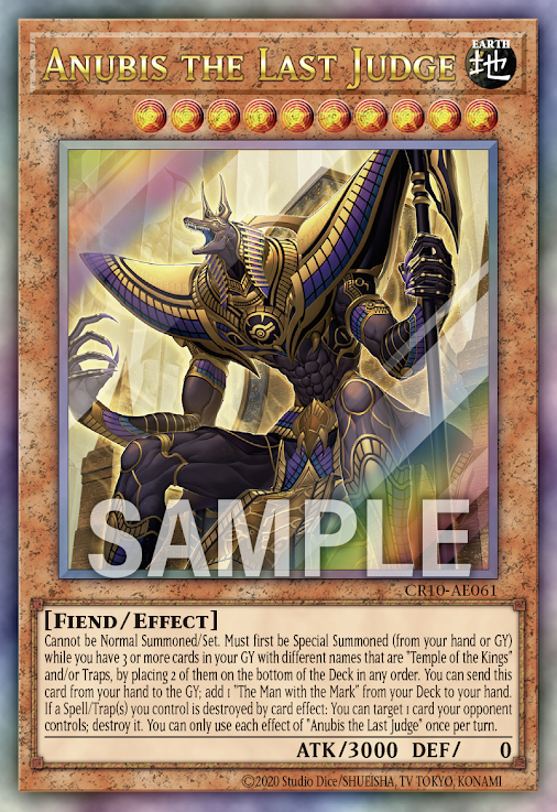 CR10-AE061 (UTR)Anubis the Last Judge(裁決者 阿努比斯)