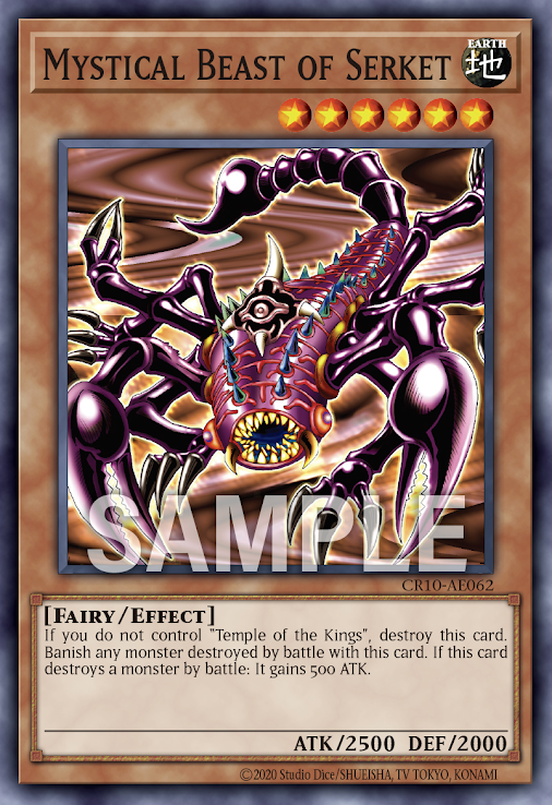 CR10-AE062 Mystical Beast of Serket(聖獸 瑟爾肯特)