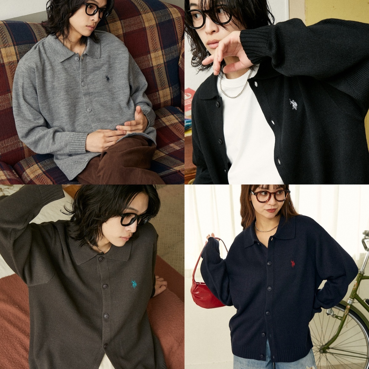 限時特價預購┃U.S. POLO ASSN. 刺繡 針織開襟衫