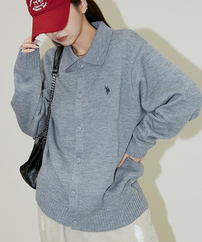 限時特價預購┃U.S. POLO ASSN. 刺繡 針織開襟衫