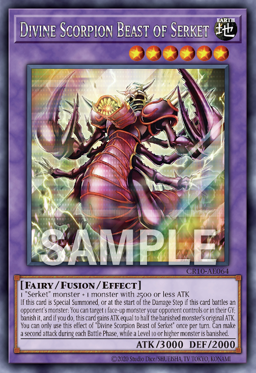 CR10-AE064 (SER)Divine Scorpion Beast of Serket(聖神獸 瑟爾肯特)