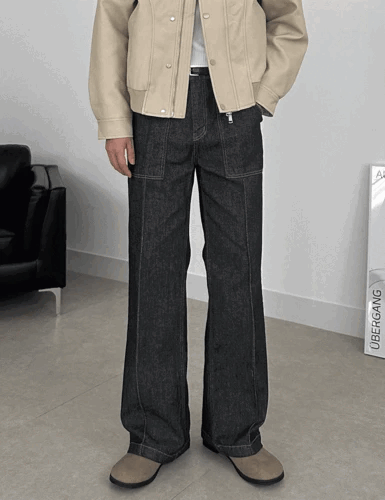 不褪色費蒂格牛仔褲