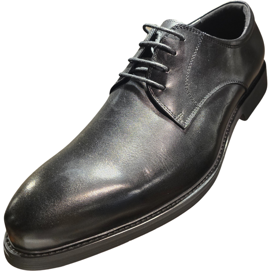 Revic 男裝皮鞋｜OF-42｜黑色素面德比皮鞋