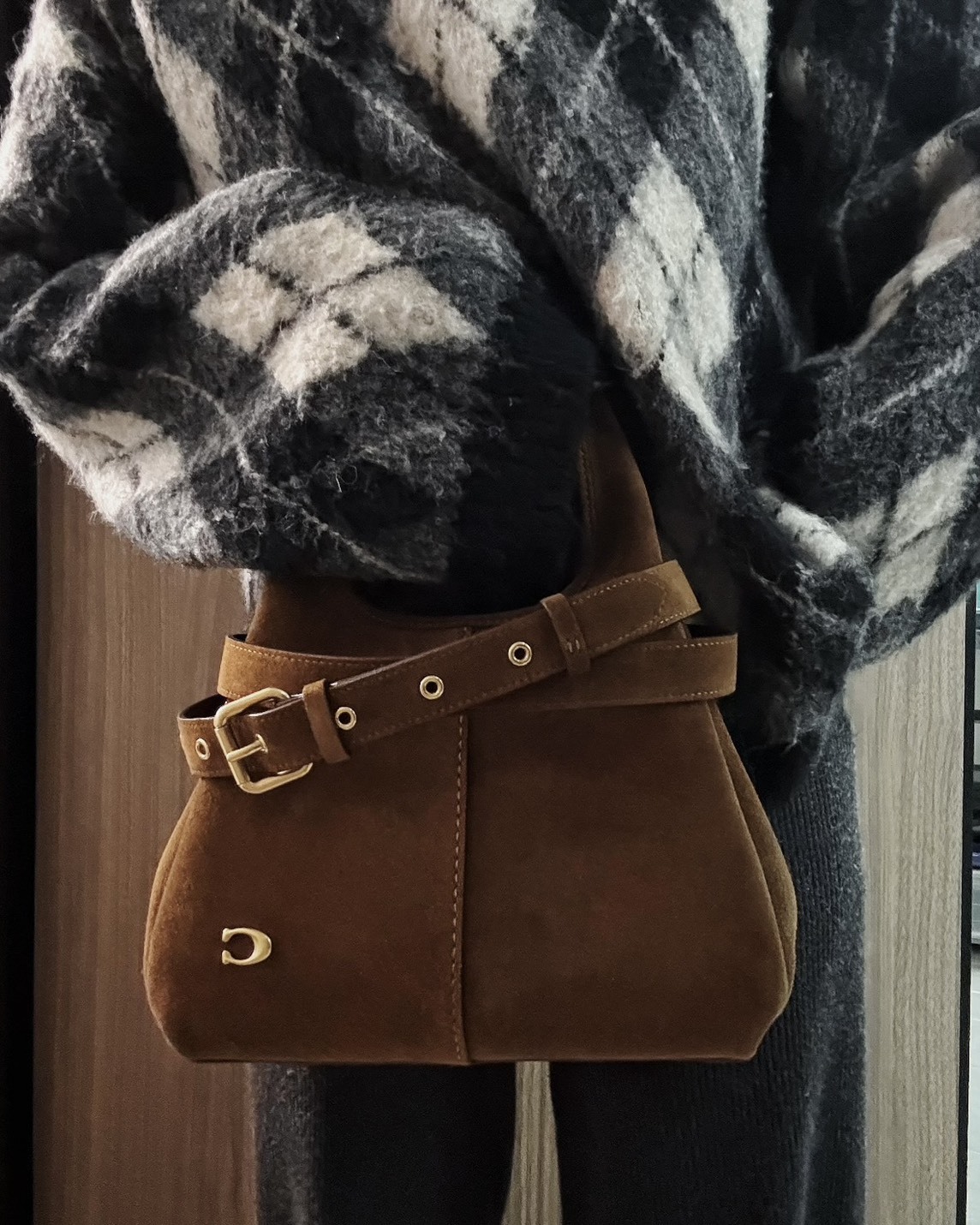 <美國超殺折扣>Coach Lana 荔枝皮 皮革 麂皮 手提包 側背包 三色