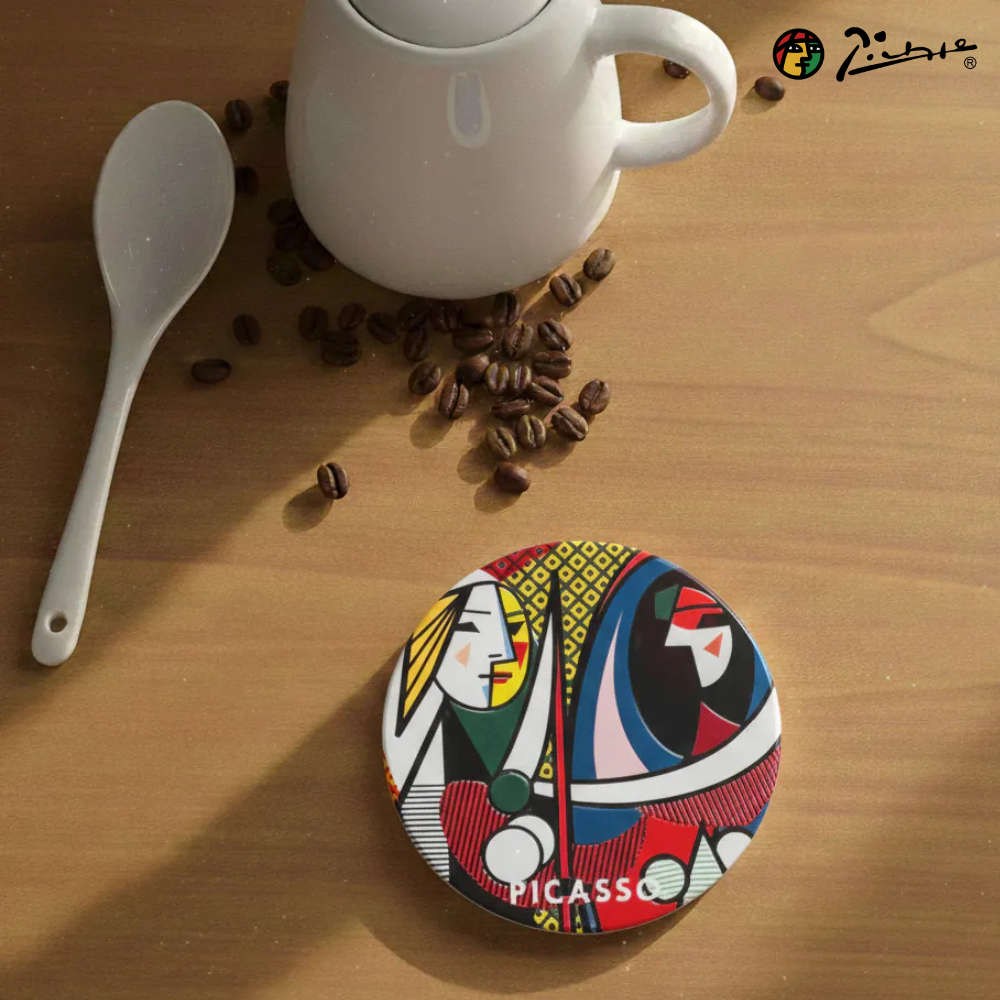 永恆畢卡索藝術杯墊｜《鏡前女孩》