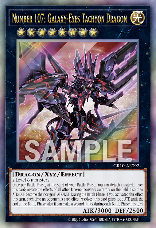 CR10-AE092 (UTR)Number 107: Galaxy-Eyes Tachyon Dragon(No.107 銀河眼時空龍)