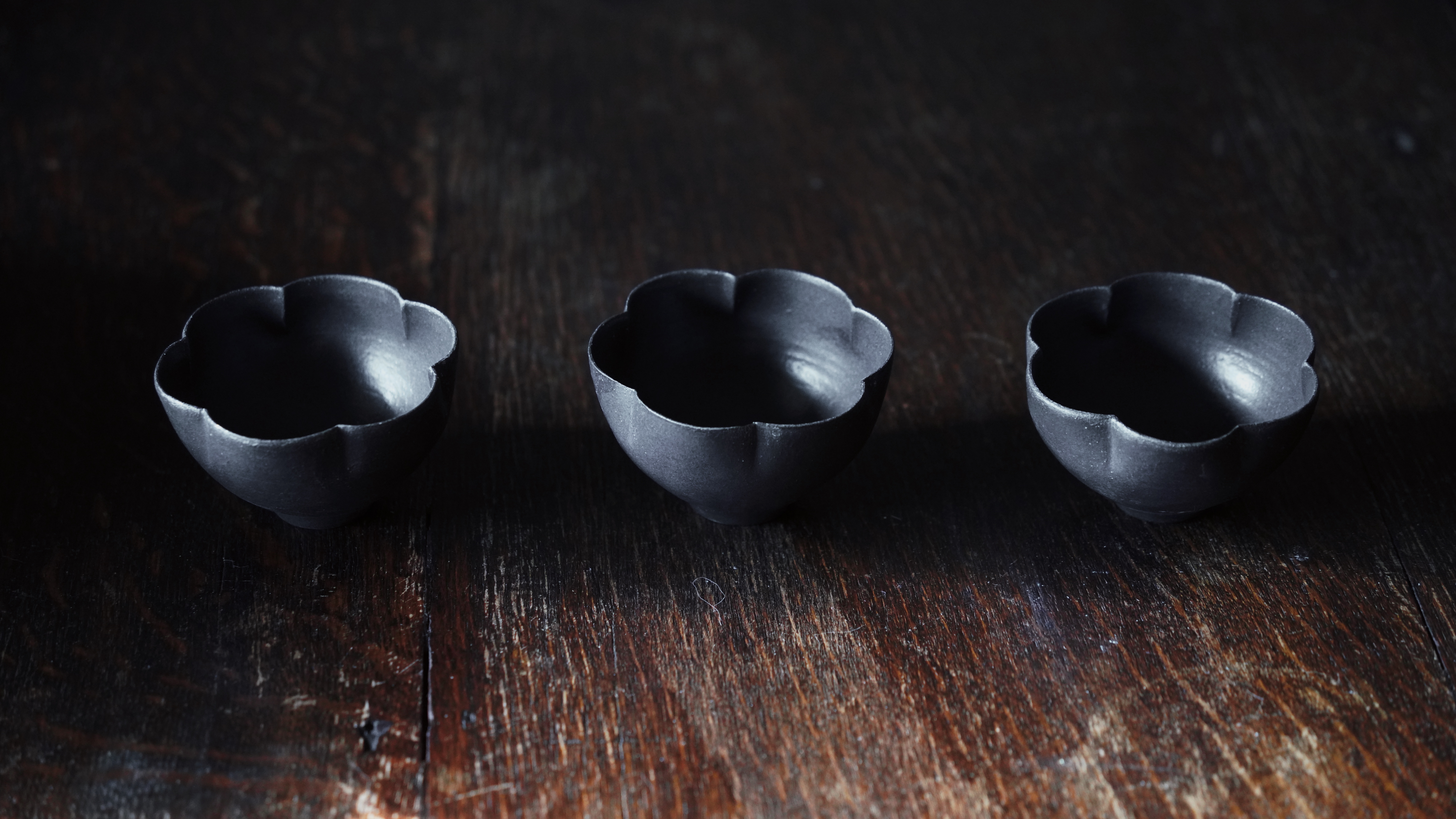 魂生製器 Húnshēn +  ｜魂之暮｜手捏花杯 六瓣｜ 深暮