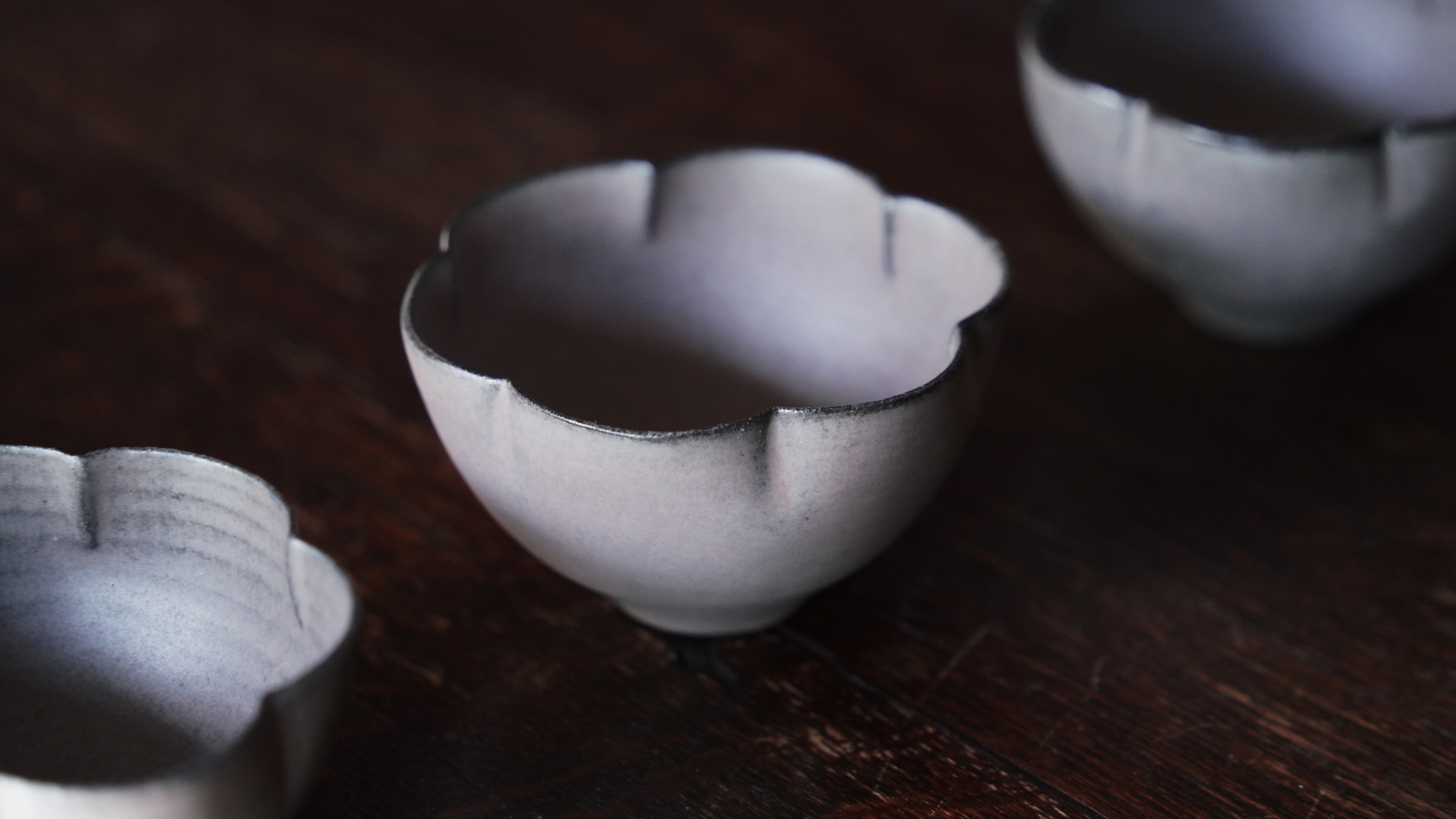 魂生製器 Húnshēn +  ｜魂之暮｜手捏花杯 六瓣｜淺暮