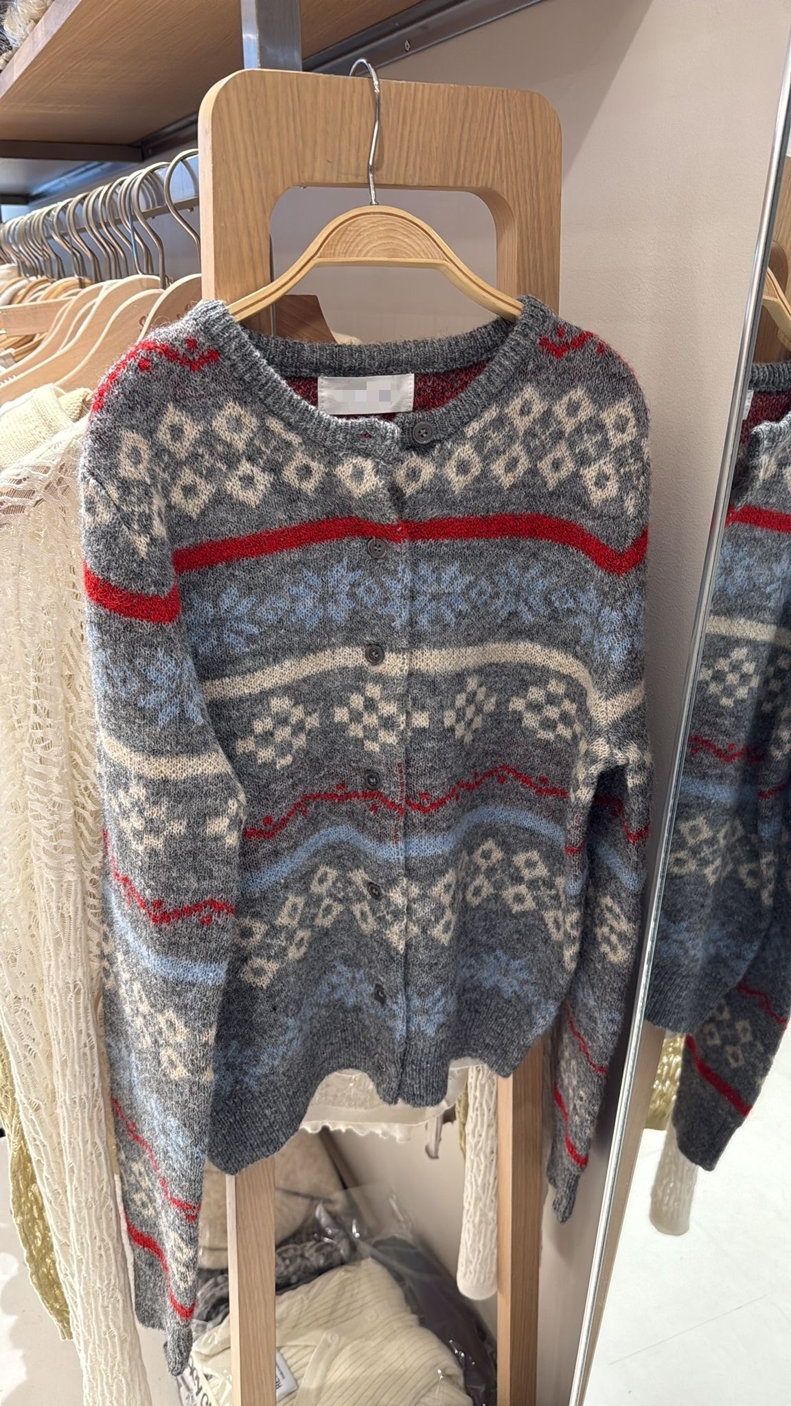 拼色民族針織Cardigan Top