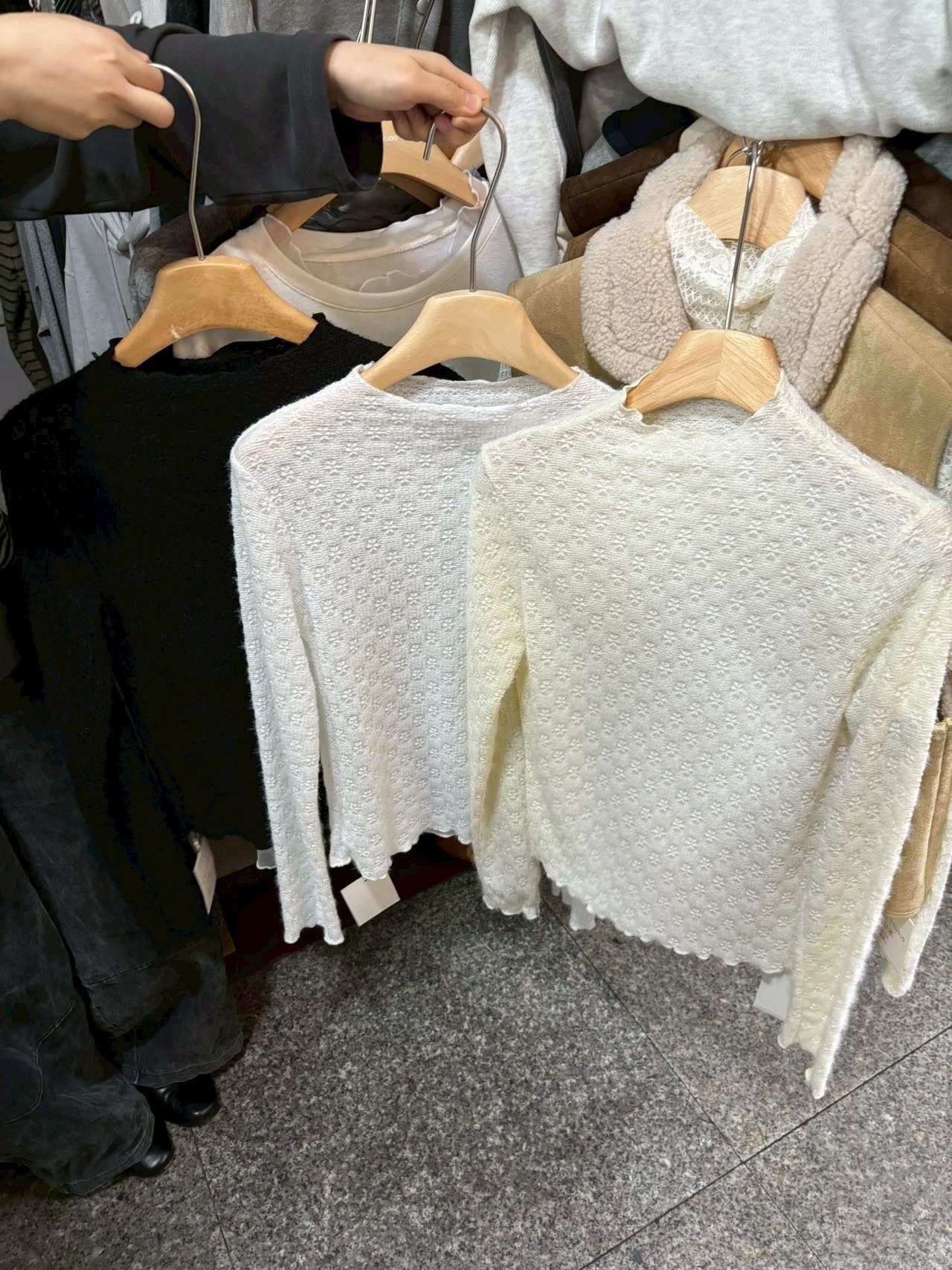 雪花加厚水貂絨內搭 RCR2227